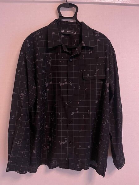 GU UNDERCOVER 長袖シャツ シアーオーバーサイズシャツ XL 黒