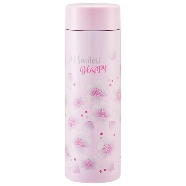 超軽量 水筒 350ml 直飲み 保温 保冷 スケーター STYL4 桜柄 1