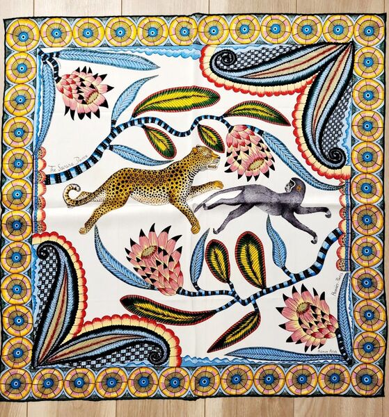 Hermes Paris The Savana Dance シルクスカーフ カレ70 エルメス