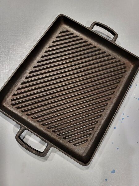 岩鋳 Iwachu オイルプレートグリル 黒焼付 南部鉄器