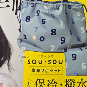 大人のおしゃれ手帖 付録 SOU・SOU 撥水 保冷大容量トート&ポーチ