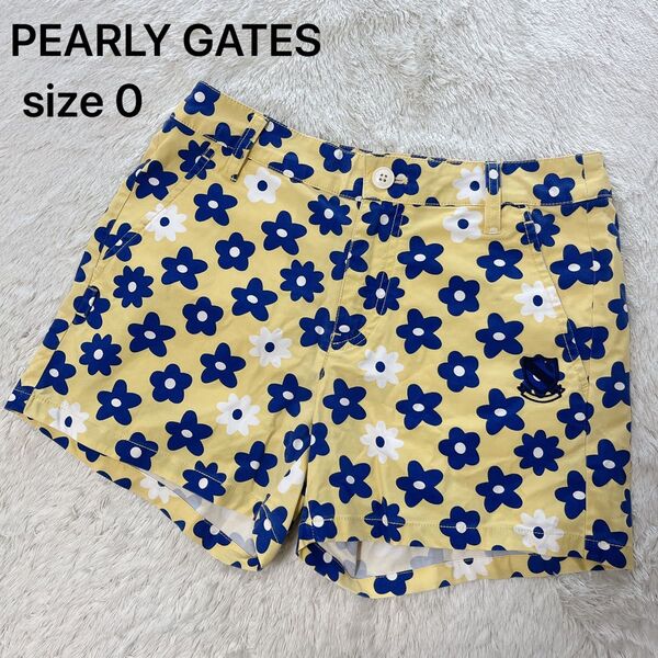 パーリーゲイツ ショートパンツ 総柄 花柄 ゴルフウェア レディース サイズ 1