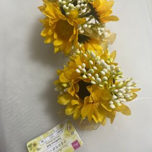 造花 ひまわり2点 (DAISO)