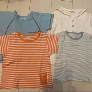 bebe コムサデモード 半袖Tシャツ 4枚 80センチ 保育園にも 8090