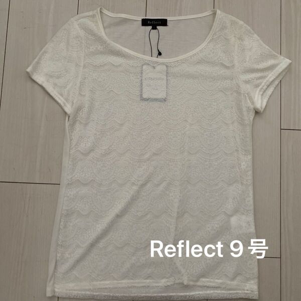 リフレクト 半袖レーストップス 38 半袖 Tシャツ トップス カットソー レース M