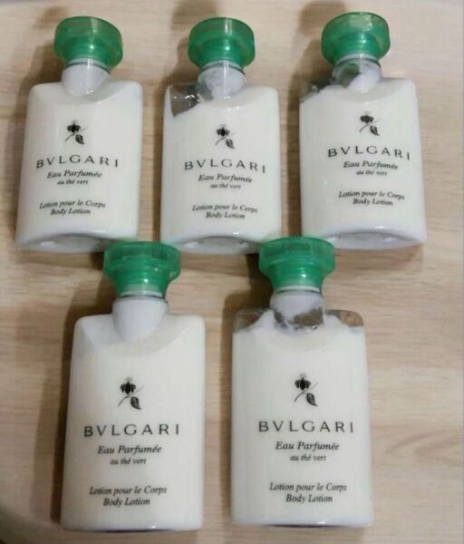 BVLGARI・ボディーローション。ボディ用乳液/ 新品40ml ×5本。ブルガリ 。オーテヴェール。保湿。船便です