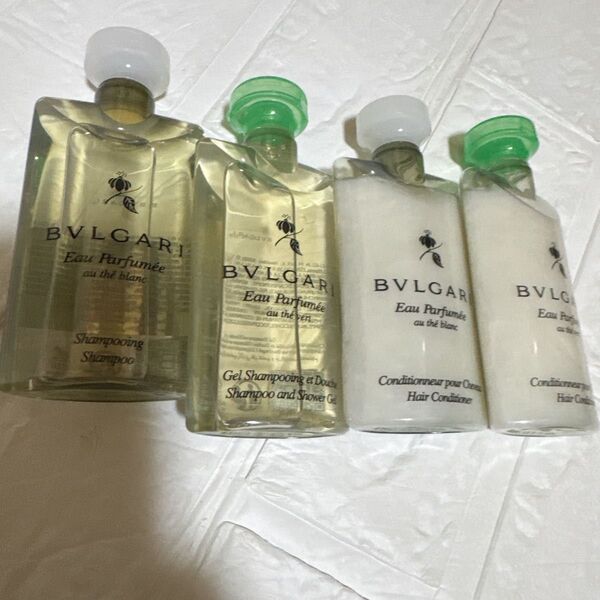 BVLGARI 75ml×4本。ボディジェル、シャンプー、コンディショナー2本。オーテブラン、オーテヴェール。総量300ml,