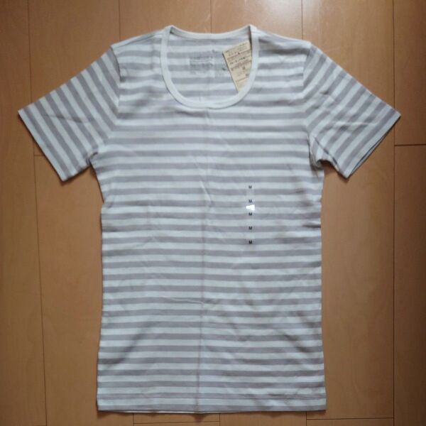 【新品】無印良品 オーガニックコットンフライス編み クルーネック半袖Tシャツ M