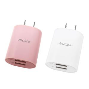 mitas スマホ充電器 USB充電器 2ポート 2.4A 2つセット