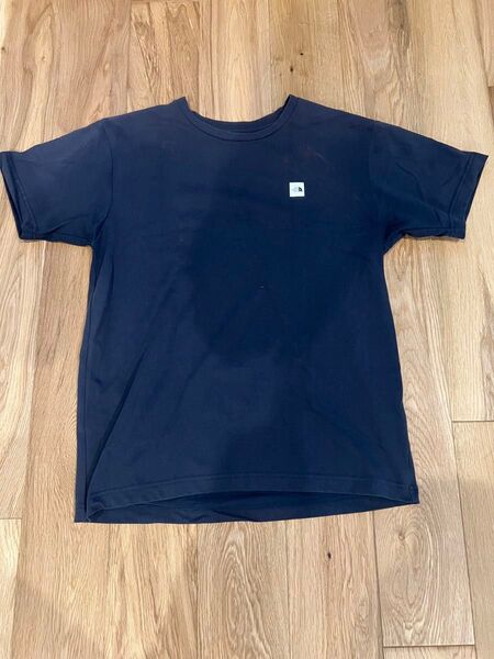 THE NORTH FACE Tシャツ ネイビー ワンポイントロゴ