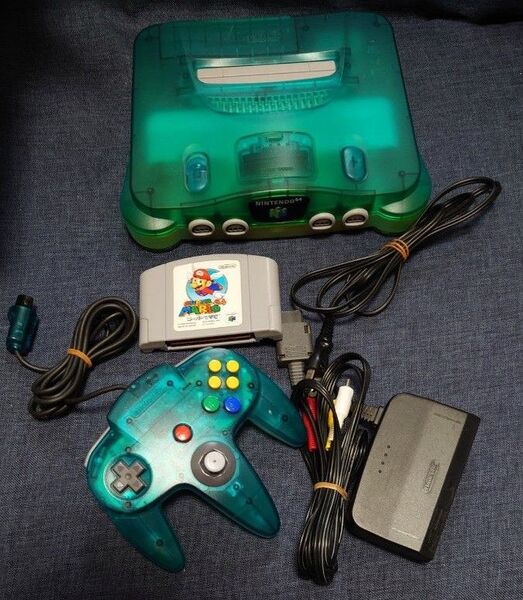 お値引き不可 ニンテンドー64 NINTENDO64 クリアブルー 本体