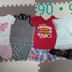 女の子 Tシャツとパンツ8枚セット