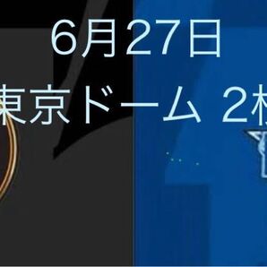 読売ジャイアンツ vs 横浜DeNAベイスターズ 1階 2枚 2025年6月27日