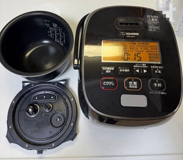 &中古 2021年製 象印 炊飯器 圧力IH炊飯ジャー 5合炊き NW-JW10 (簡易動作確認済み)
