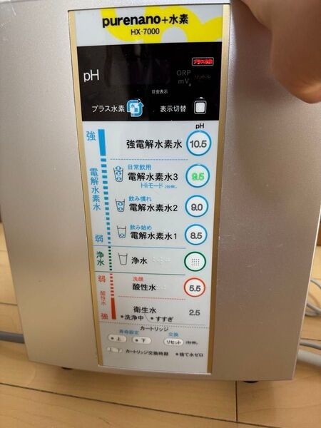 @中古 purenano HX-7000 連続式電解水生成器(ジャンク品 )(詳細は不明です)*(動作未確認)