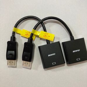 BENFEI DisplayPort-DVI変換アダプタ 2個セット 高画質対応