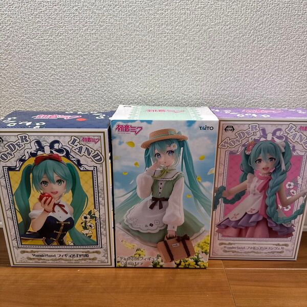 初音ミク Fashion Country Wonderland 白雪姫 ラプンツェル フィギュア 3点セット