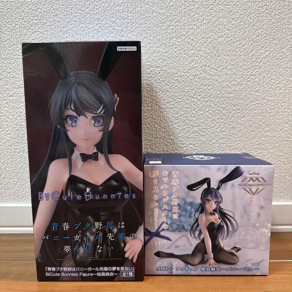 青春ブタ野郎はバニー先輩の夢を見ない 桜島麻衣 BiCute Bunnies AMP+ バニーver. フィギュア 2点セット