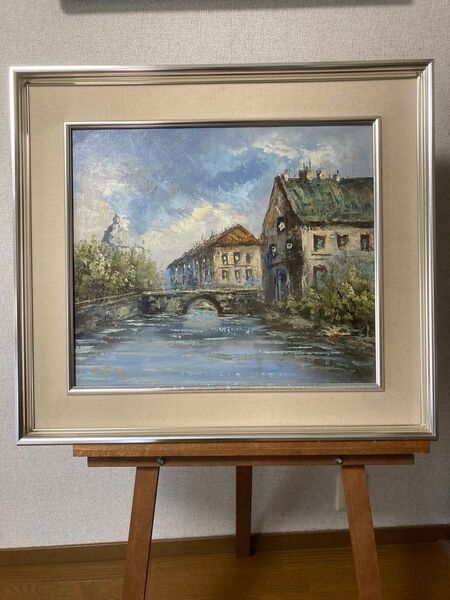 油彩 油絵 風景絵画 肉筆 サイン有 外国人作家.不詳 F10号