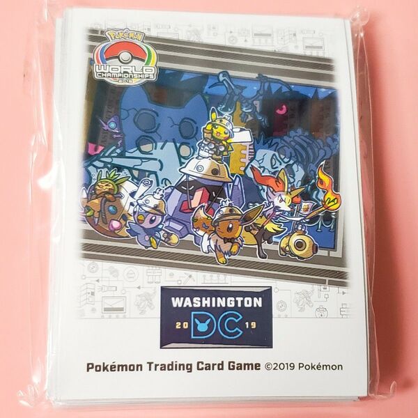 新品 ポケモンカードゲーム WCS2019 ワシントンDC 海外 デッキシールド ワシントン 限定 スリーブ