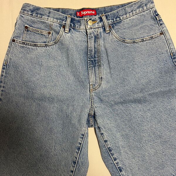 Supreme Baggy Denim Short "Washed Indigo" 34サイズ
