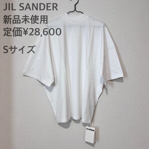 ■ JIL SANDER コットン モックネックTシャツ Sサイズ ■