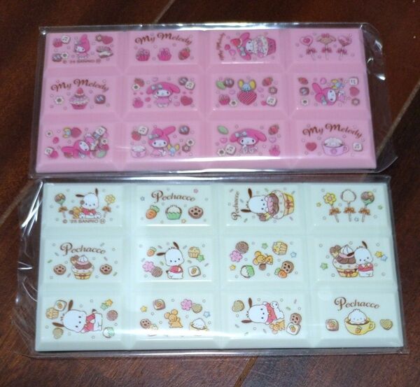 ちょこぶろっくしーる マイメロディ ポチャッコ
