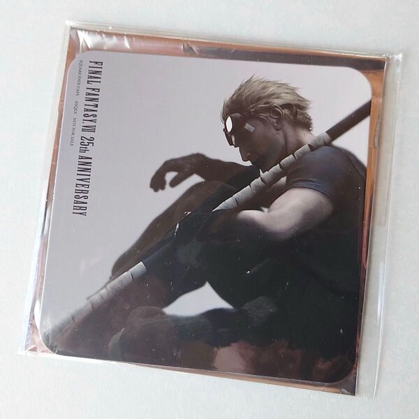 FF7 スクエニカフェ コースター 2種 & REBIRTH発売記念くじ ラバーキーホルダー シド ファイナルファンタジーVII