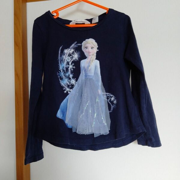 H&M アナ雪 長袖 ロンT Tシャツ 110 エルサ