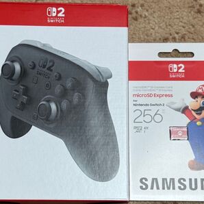 Nintendo Switch 2 Pro コントローラー Samsung micro SD Express Card 256GB