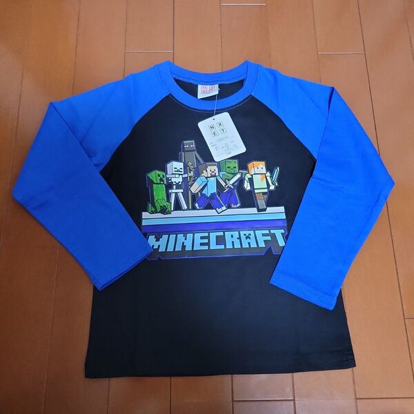 【110cm 】Minecraft 長袖Tシャツ マイクラ♪ ロンT