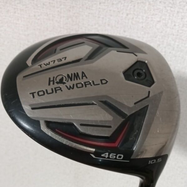 本間ゴルフ TOUR WORLD 737 10.5° ドライバー VIZARD EX-A65S ヘッドカバー有