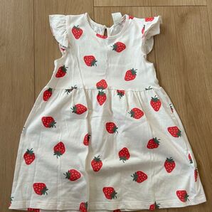 【H&M いちご柄ワンピース 90サイズ 】