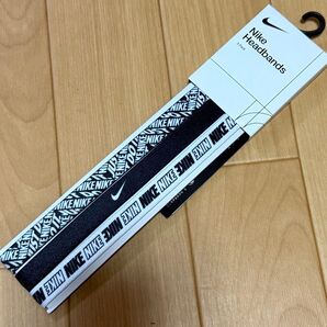 新品NIKE ナイキ スポーツアクセサリー ヘッドバンド 3本 ヘアバンド白黒