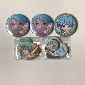 いれいす ほとけ Drowned Mermaid 2025年お正月 バレンタイン ハート 缶バッジ 5点 セット