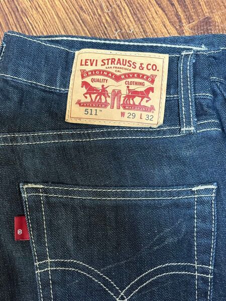 Levi's 511 ジーンズ デニム ネイビー W29L31
