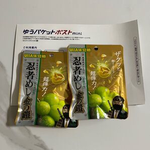 UHA味覚糖 忍者めし 金の鎧 マスカット味 2袋