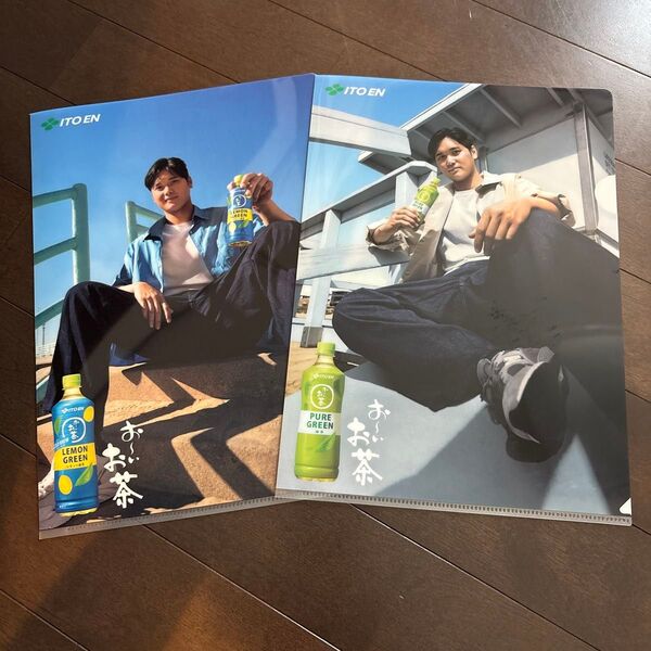 伊藤園 ITOEN お〜いお茶 ドジャース 大谷翔平選手 オリジナルクリアファイル 2種 各1枚 ☆新品未使用品