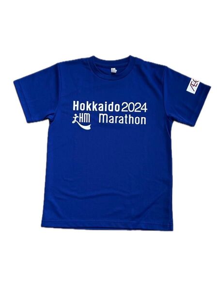 北海道マラソン Tシャツ Sサイズ ブルー