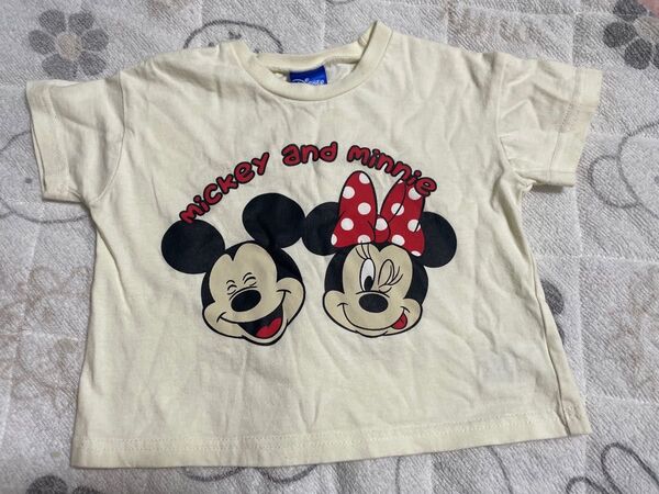 Disney ミッキー&ミニー Tシャツ 90㎝