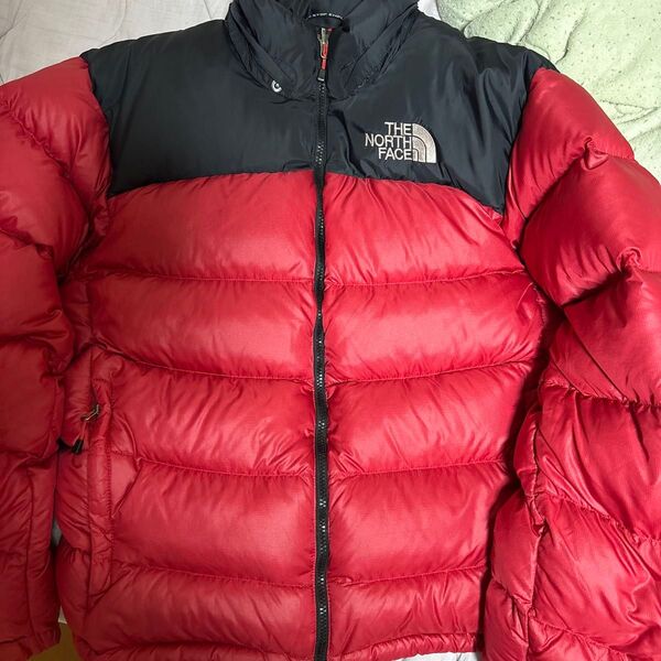 THE NORTH FACE ダウンジャケット ノースフェイス ヌプシ ヌプシジャケット レッド JACKET ザノースフェイス