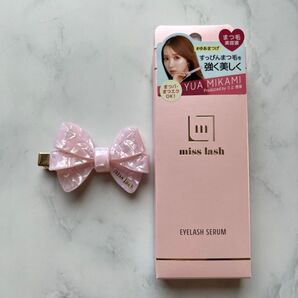 三上悠亜 ミスラッシュ まつげ美容液 miss lash アイラッシュセラム ノベルティ付き