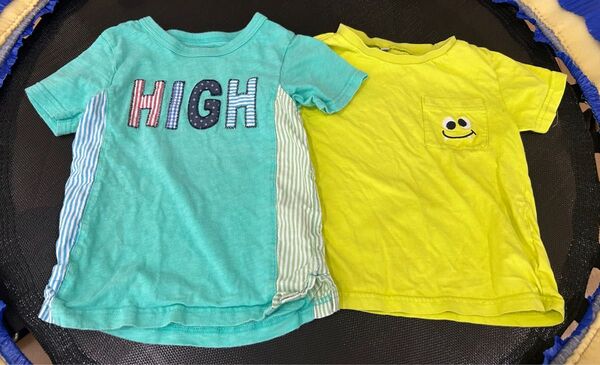 Tシャツ キッズ カットソー 子供服 半袖Tシャツ 男の子 半袖 マザウェイズ 西松屋 110cm