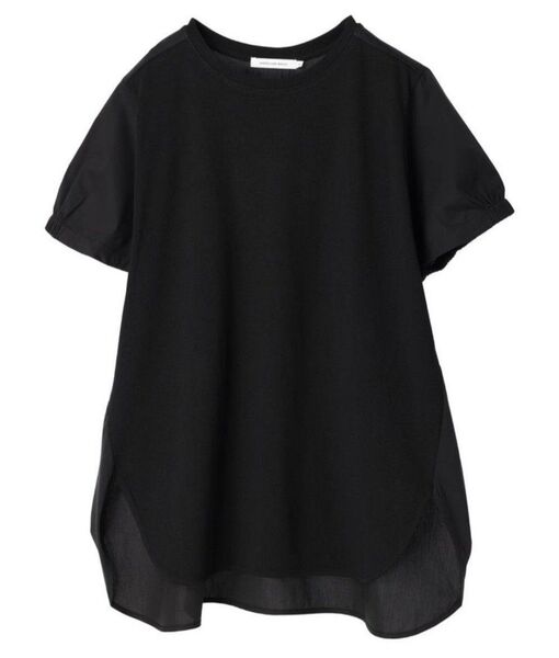 AMERICAN HOLIC 接触冷感異素材カットチュニック L ブラック
