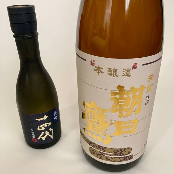 【未開栓】特撰 朝日鷹 低温貯蔵酒 1800ml・十四代 特吟 純米大吟醸酒 300mlのセット