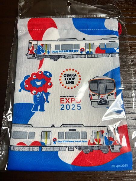 大阪・関西万博 公式ライセンス商品 ミャクミャク大阪環状線 巾着