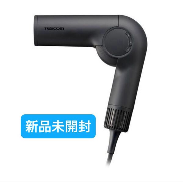 新品未開封 テスコム TD860A-K プロテクトイオン ヘアドライヤー 折り畳み式 風量3段階切替 ブラック TESCOM