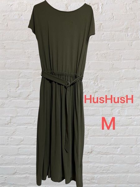 HusHush ワンピース M オリーブグリーン