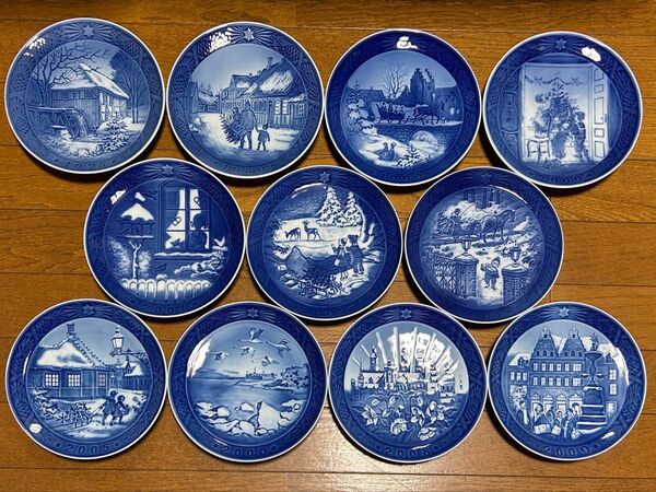 11枚おまとめ ロイヤルコペンハーゲン イヤープレート デンマーク 陶磁器 ROYAL COPENHAGEN 北欧 飾り皿