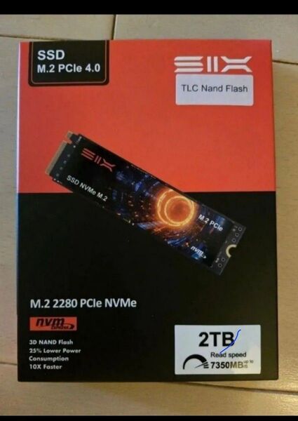 新品 NVMe SSD 2TB M.2 pcle 4.0 2280 ヒートシンク付き ②